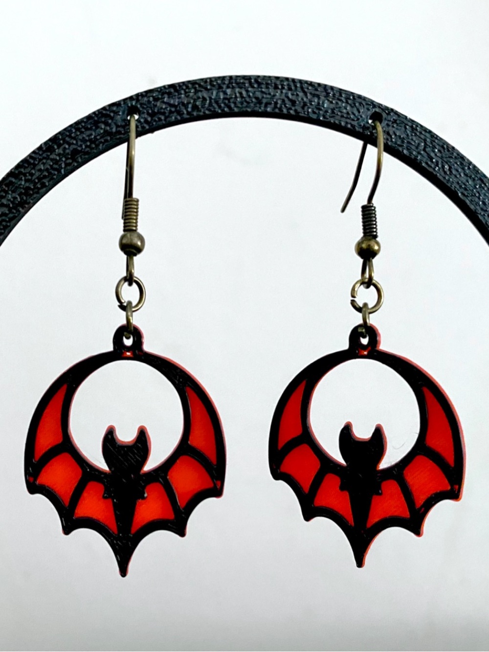 Gothic Bat Earrings